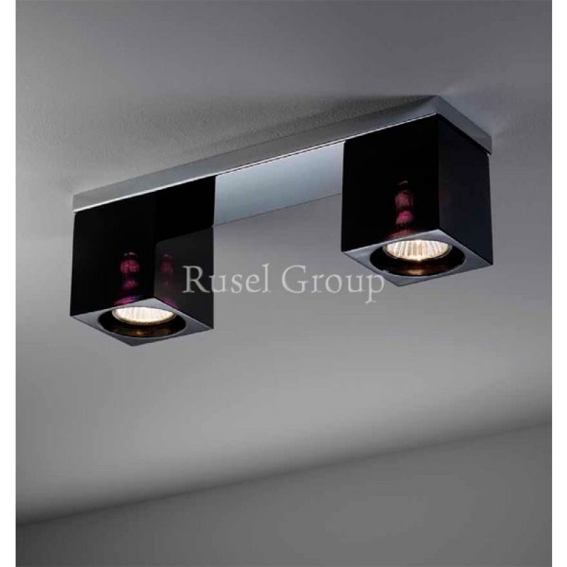 Потолочный светильник Fabbian Cubetto Black Glass D28 E02 02