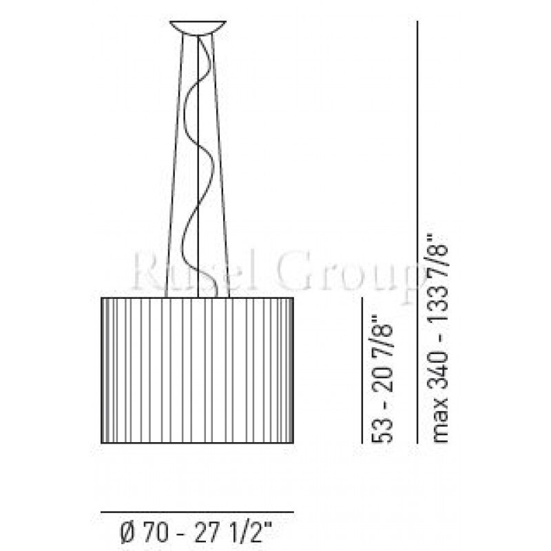 Подвесной светильник Axo Light SKIRT SP 70