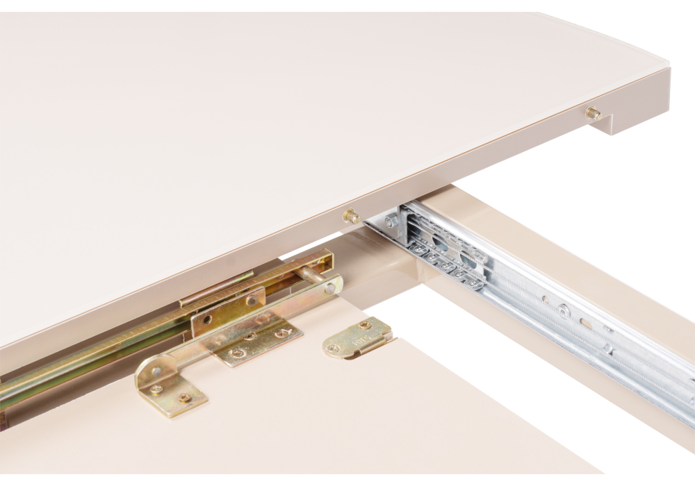 Стол стеклянный Woodville Веллор 100(135)х100х78 капучино 502175