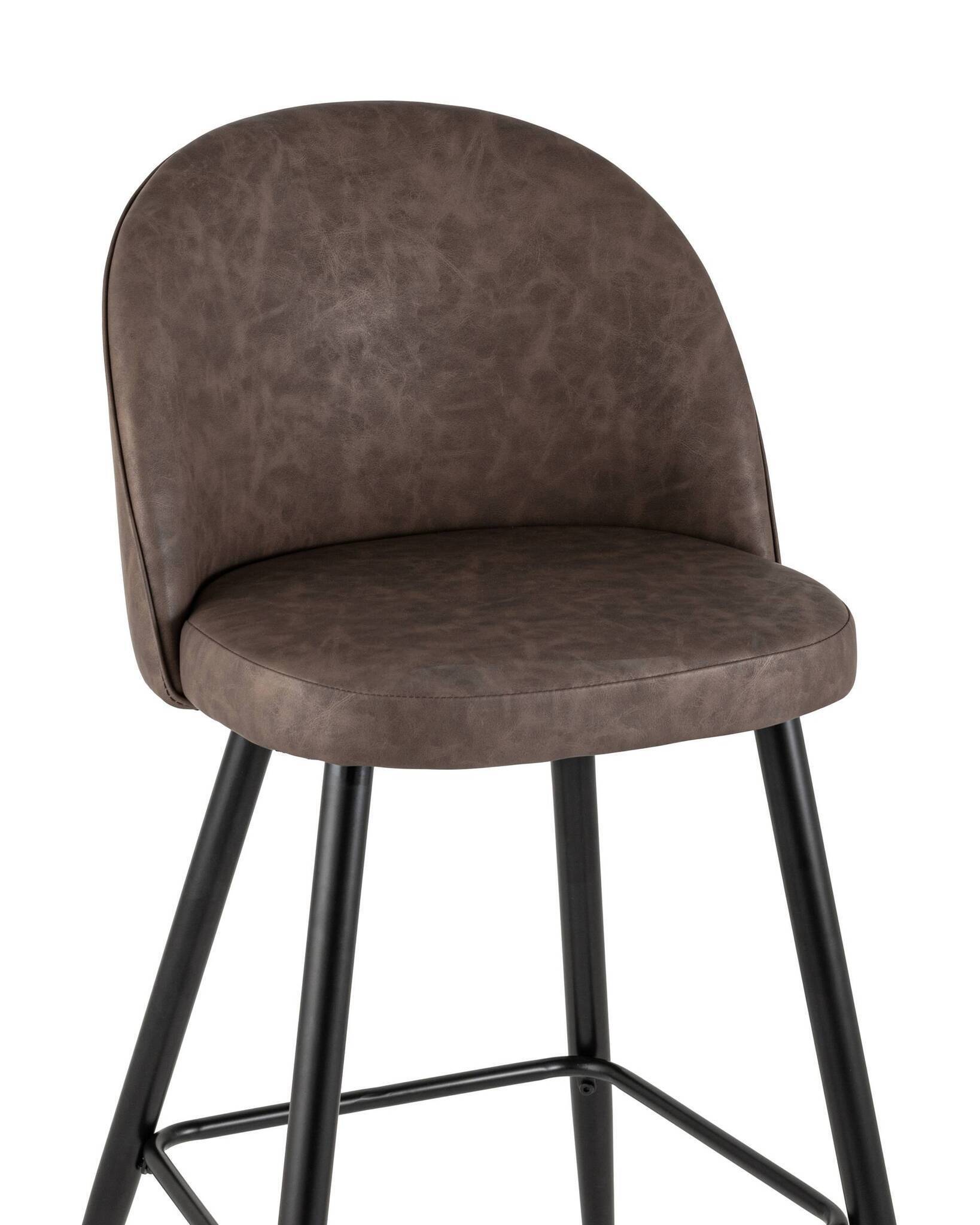 Стул барный Лион коричневая экокожа Stool Group