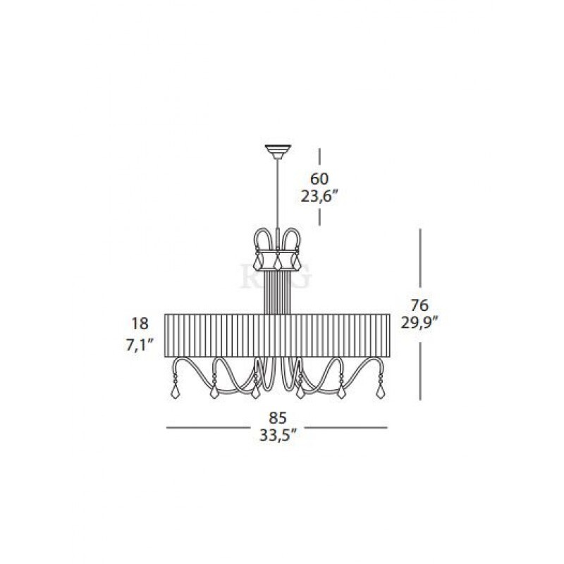 Люстра Evi Style (Morosini) Louvre LA 10