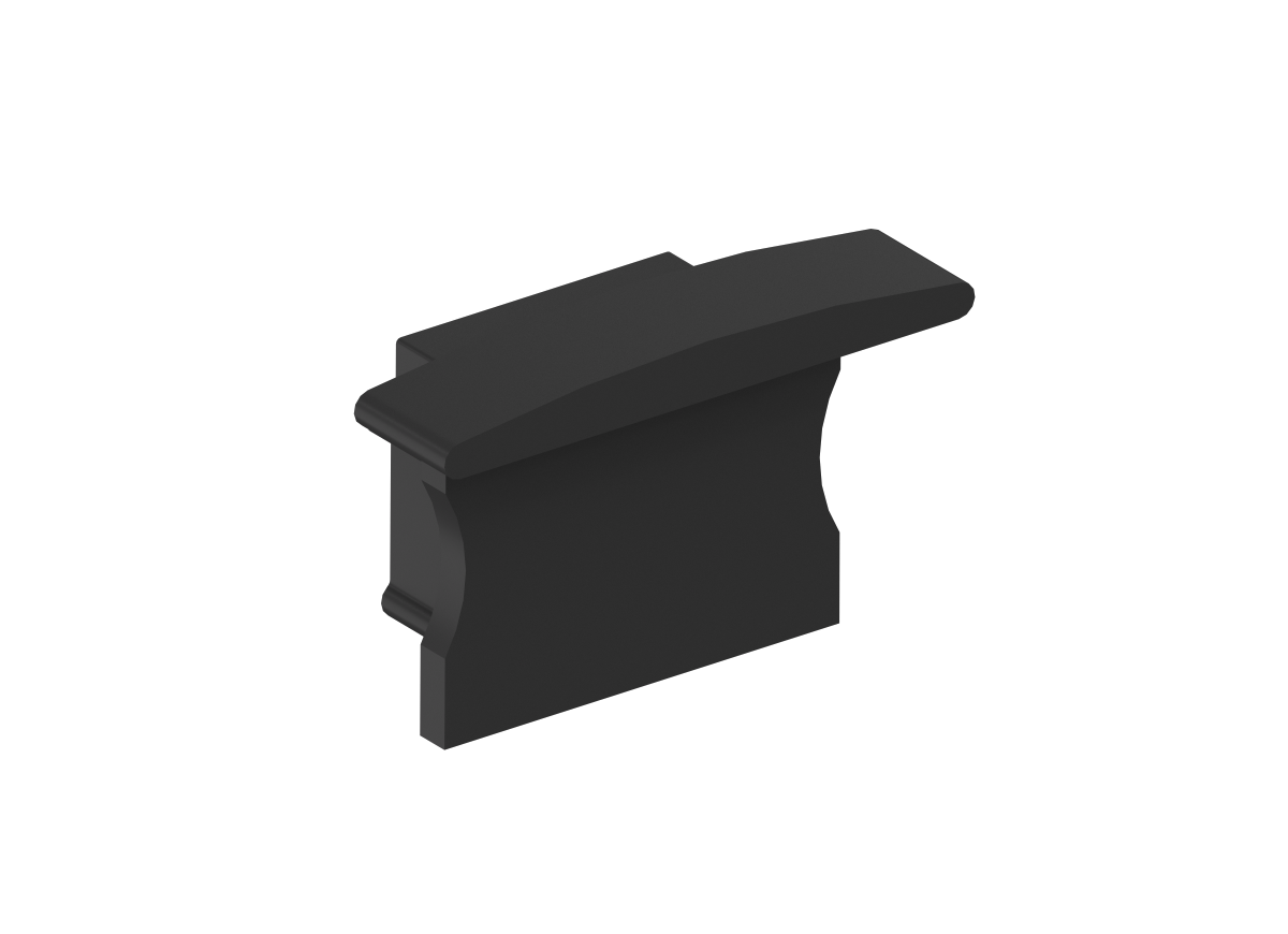 Боковая  глухая заглушка для профиля Donolux DNCAP18501RAL9005