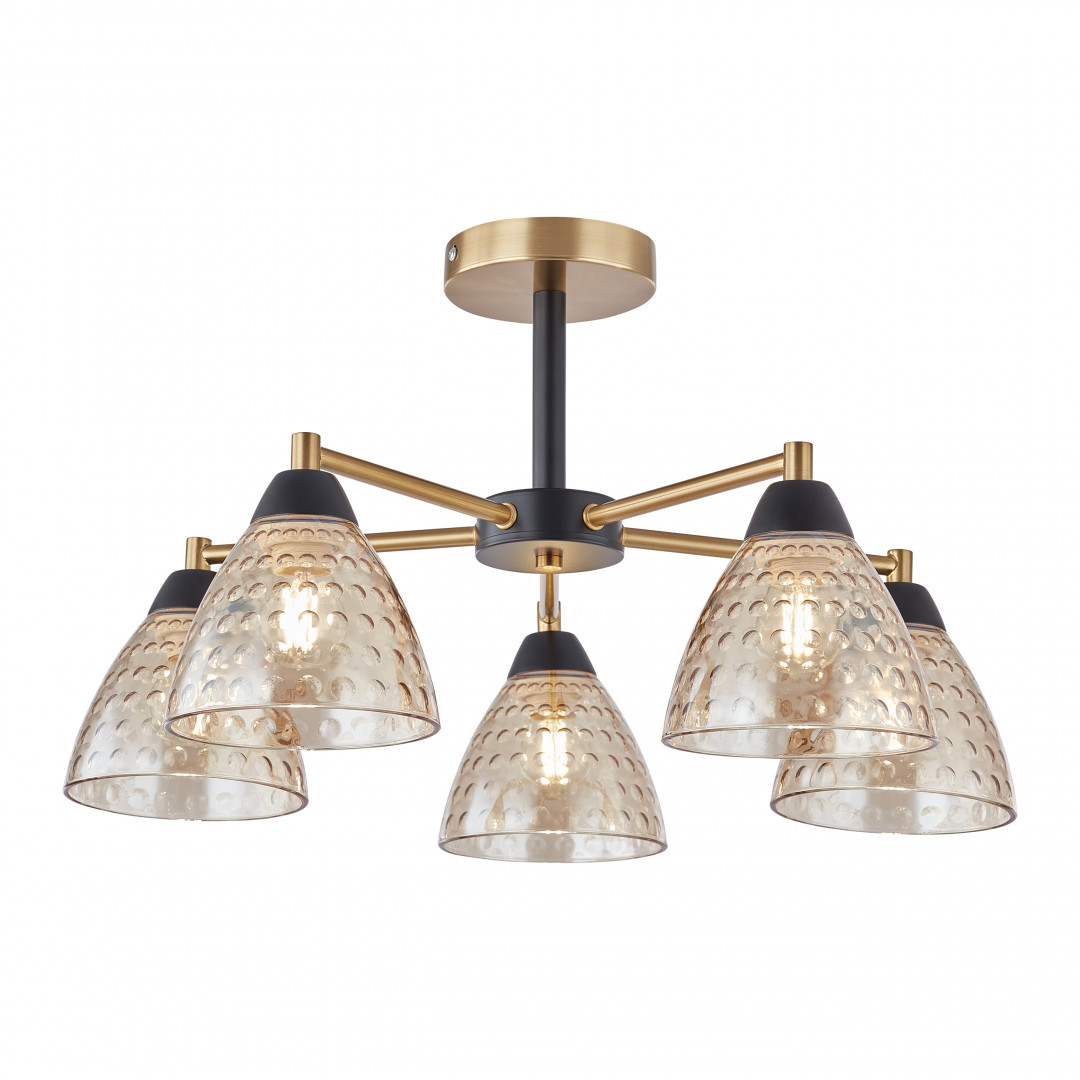 Люстра потолочная с плафонами 330754/5 BK+AB Arte Milano