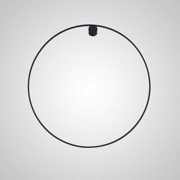 Настенный светильник WILD RING A D80 Black by ImperiumLoft