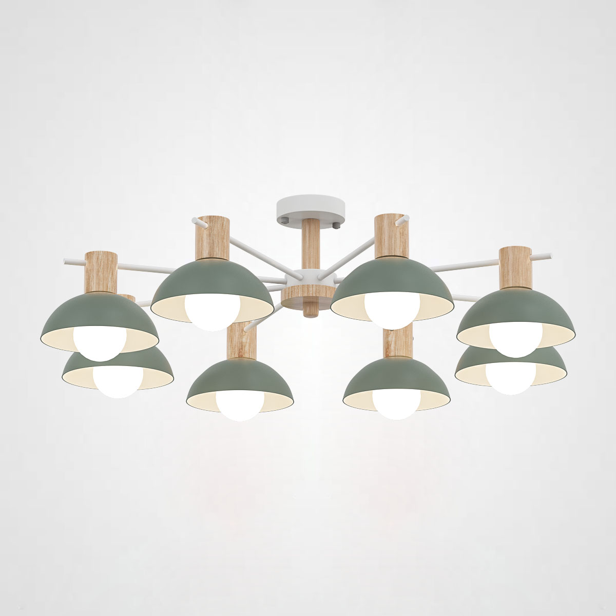 Люстра на штанге DOS D83 Green by ImperiumLoft