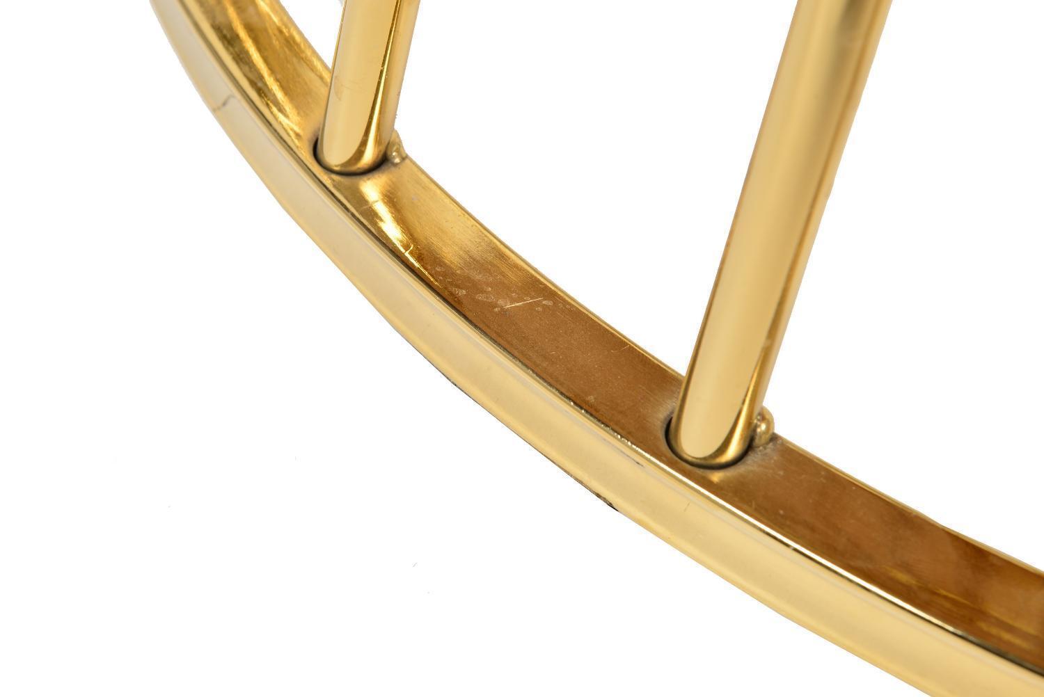 Стол Liverpool 100см, орех с золотистыми ножками Bradex Home FR 0317