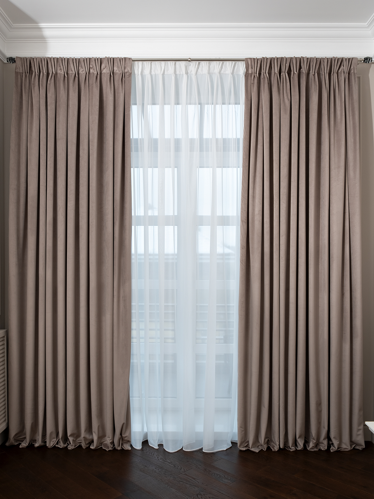 Портьера димаут бежевая Garda Decor 121GD-00011