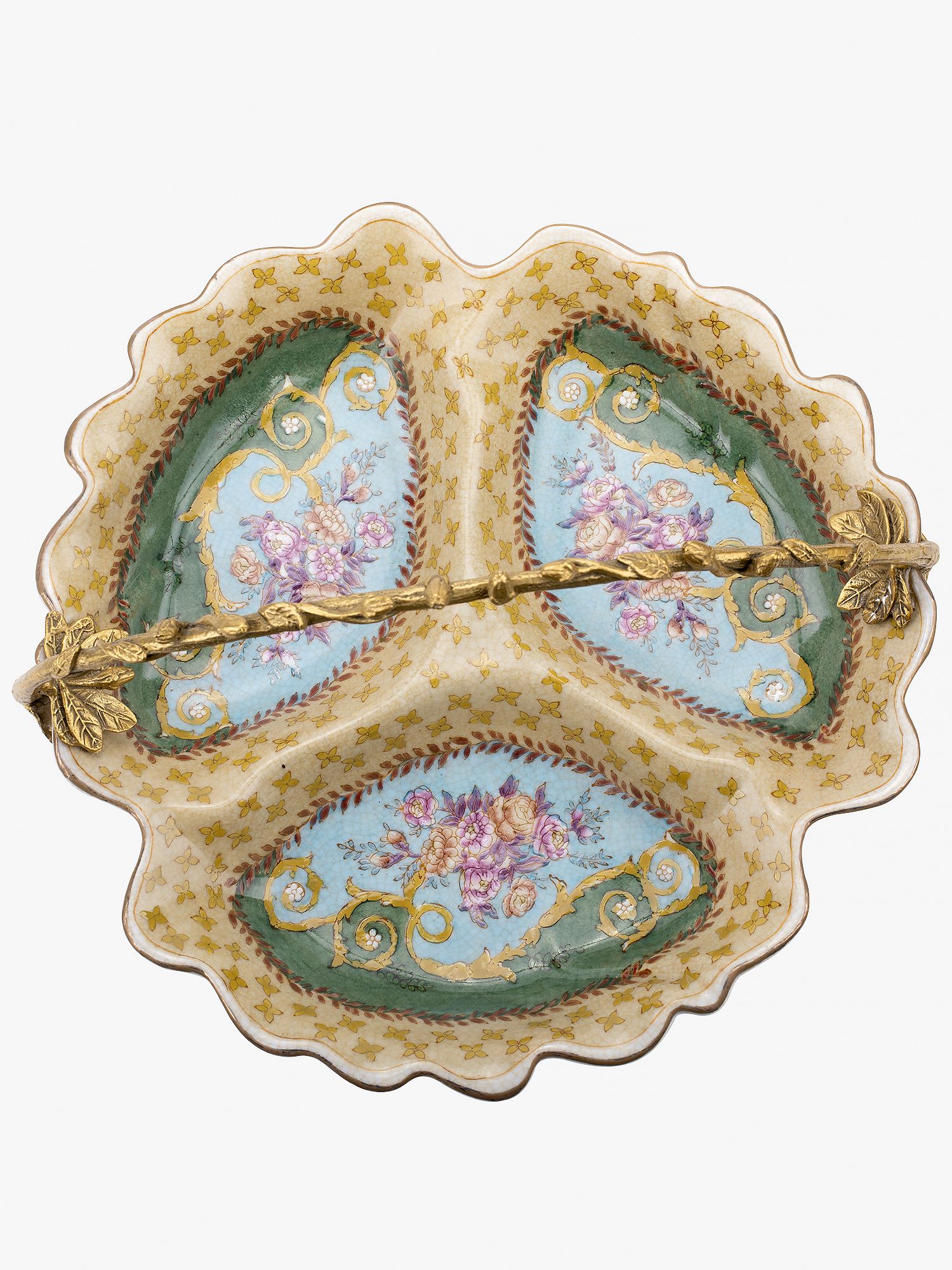 Менажница с ручкой Glasar C514EC/2704