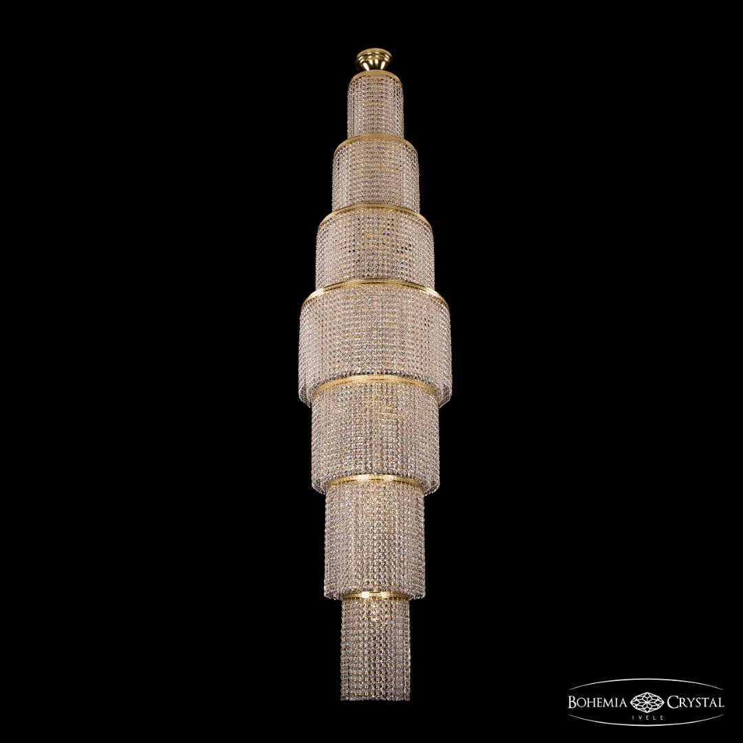 Люстра каскад хрустальный 2171/50-220 G Bohemia Ivele Crystal