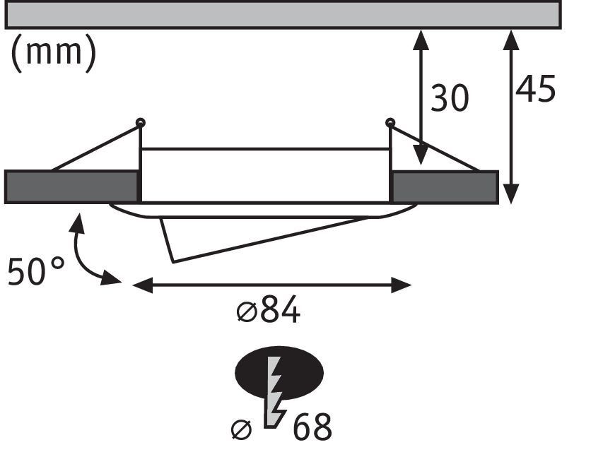 Встраиваемый светильник Paulmann 92965