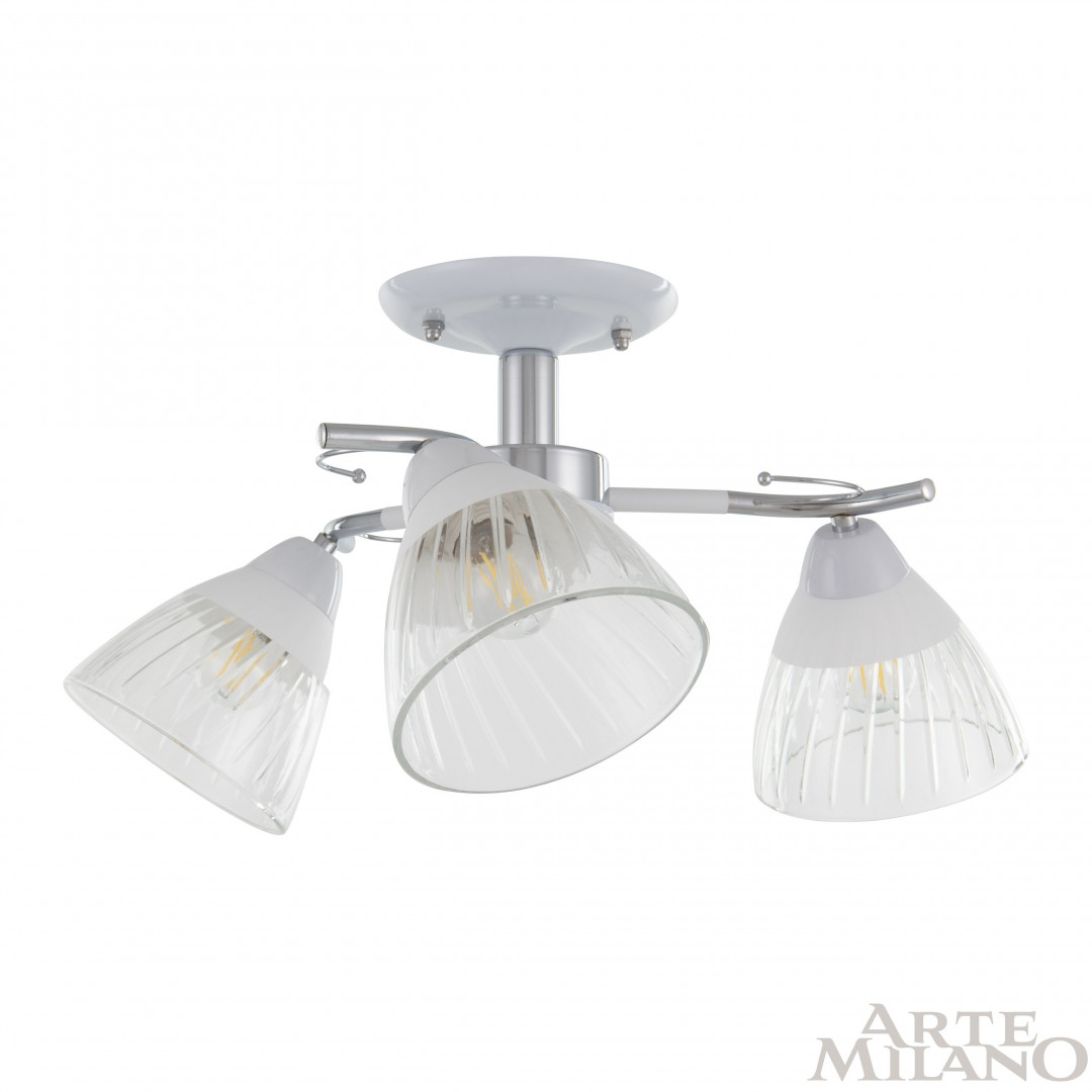 Люстра с плафонами 320306/3 WT+CR Arte Milano