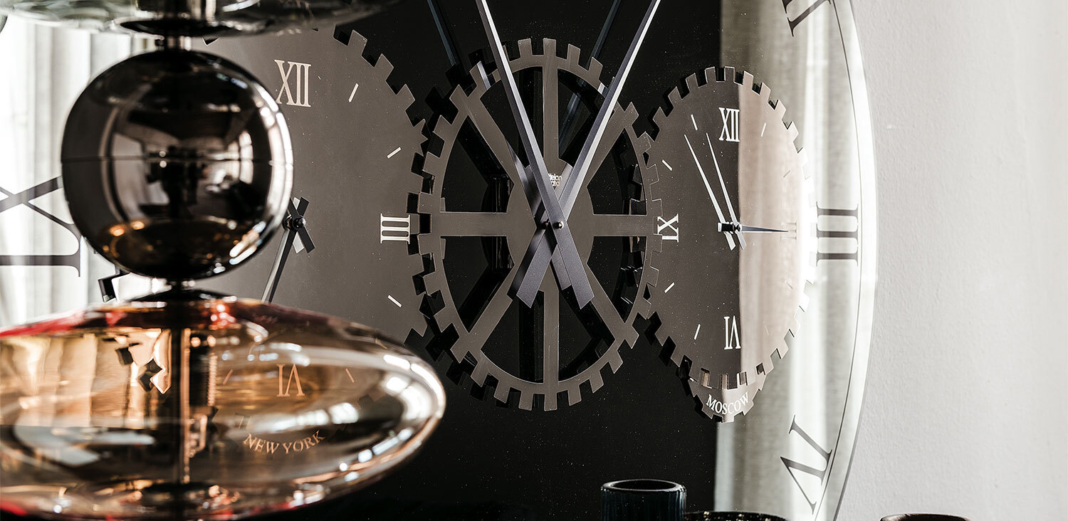 Часы Cattelan Italia Times fume