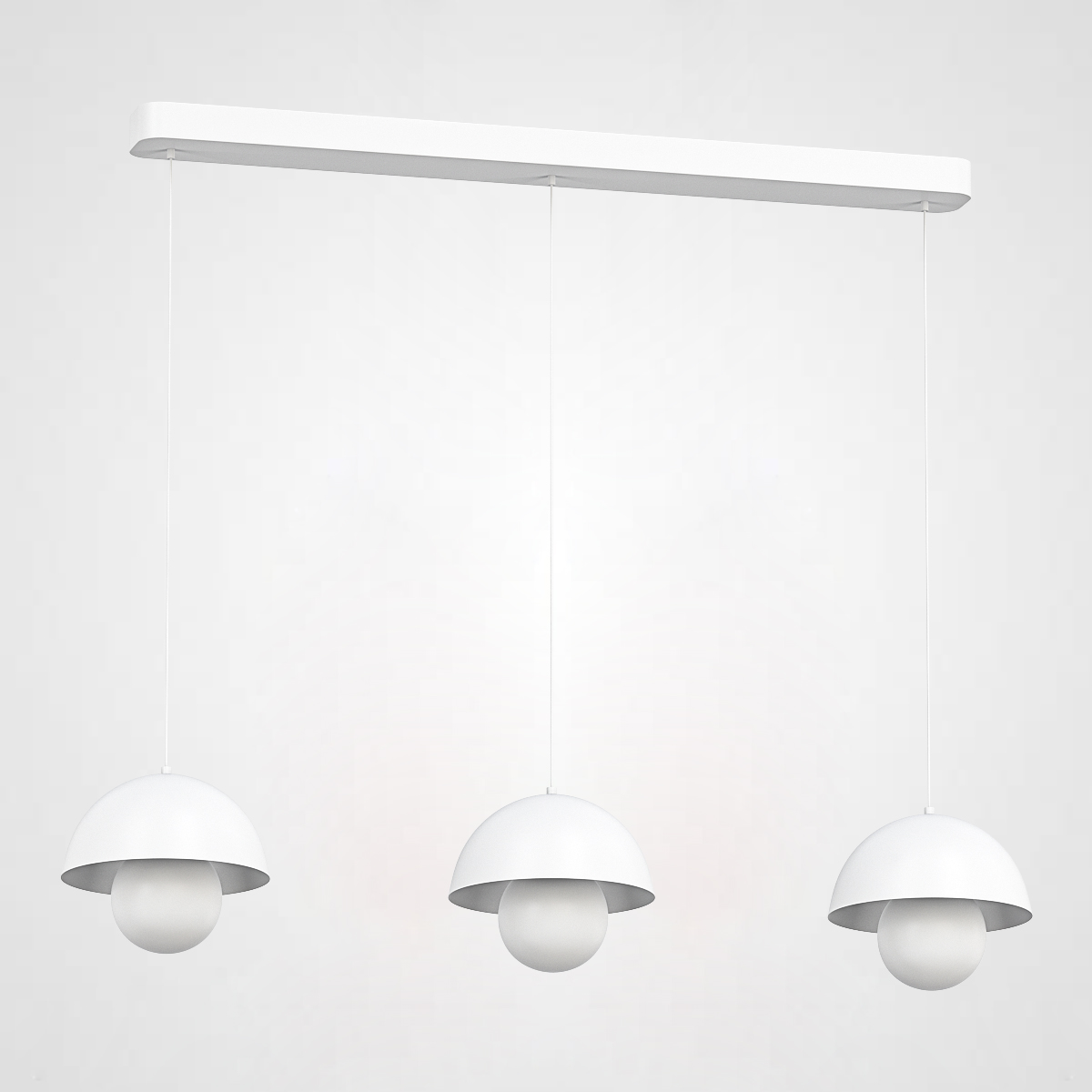 Подвесной светильник TEODOR TRIO White by ImperiumLoft