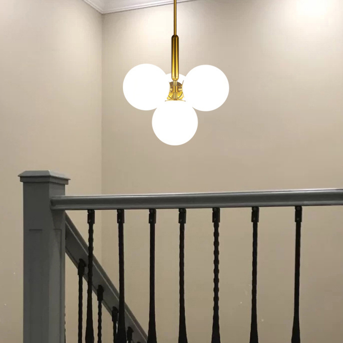 Подвесной светильник RAFFIN 4 White Gold by ImperiumLoft