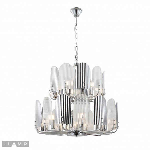 Подвесная люстра iLamp 15571-12 CR+MULT
