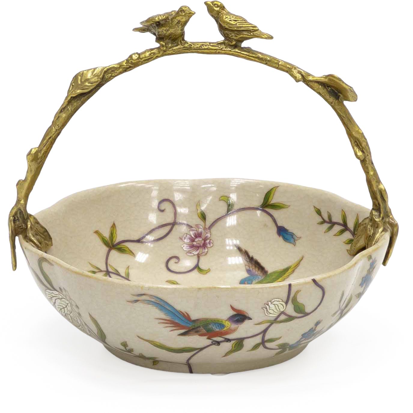 Корзинка с птичками Glasar 31G2403/HD009C/HFD2075