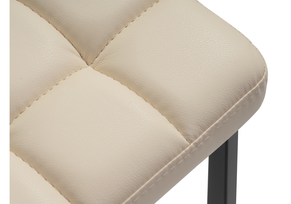 Стул Woodville Байя кожзам d1 / черный матовый 439456