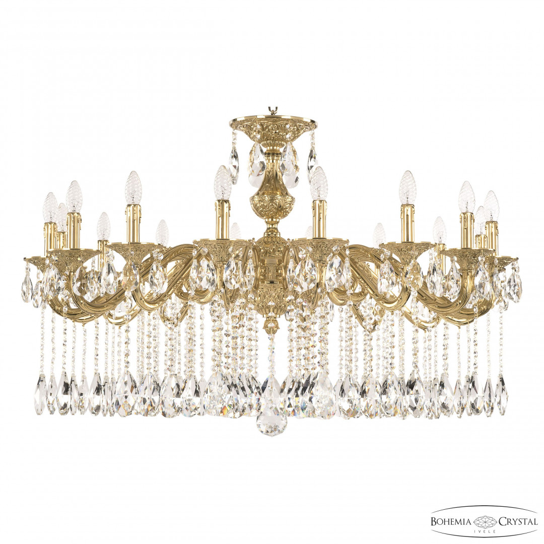 Люстра бронзовая с хрусталём 71202/16/360 A G