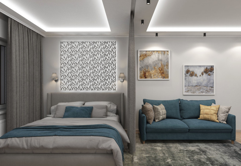 Бра Eurosvet 60136/1 хром/серый