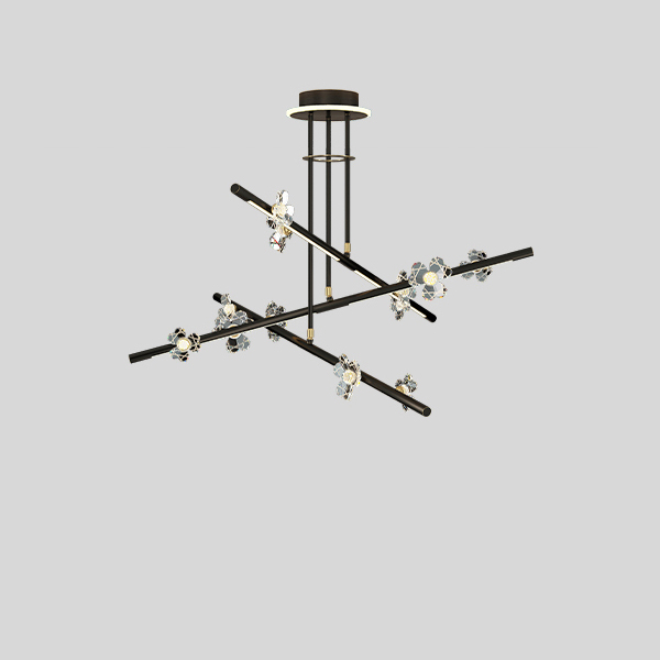 Потолочная люстра CAMILIA CH D100 Black by ImperiumLoft