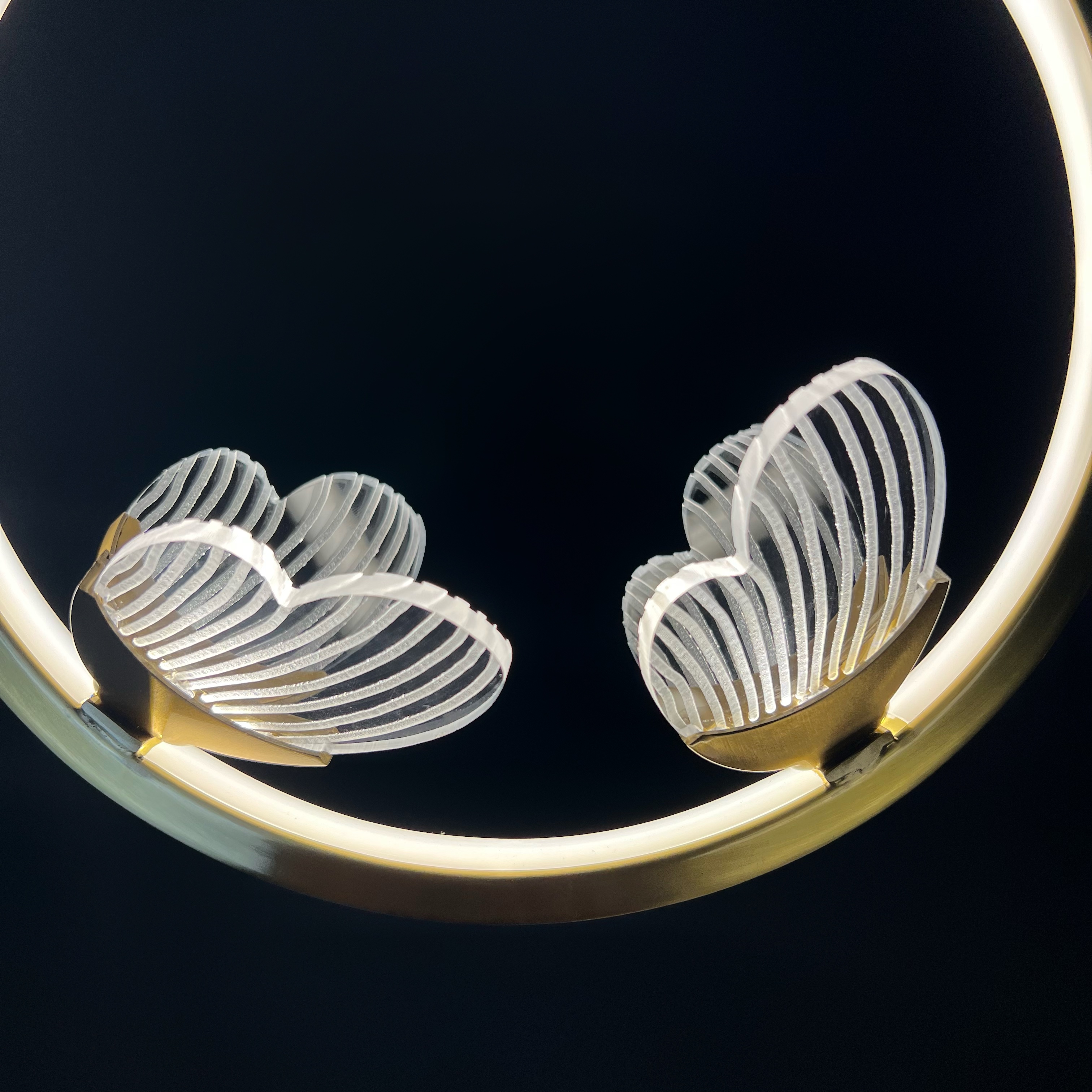 Подвесной светильник BABETTA RING 1 L320 brass 4000К by ImperiumLoft