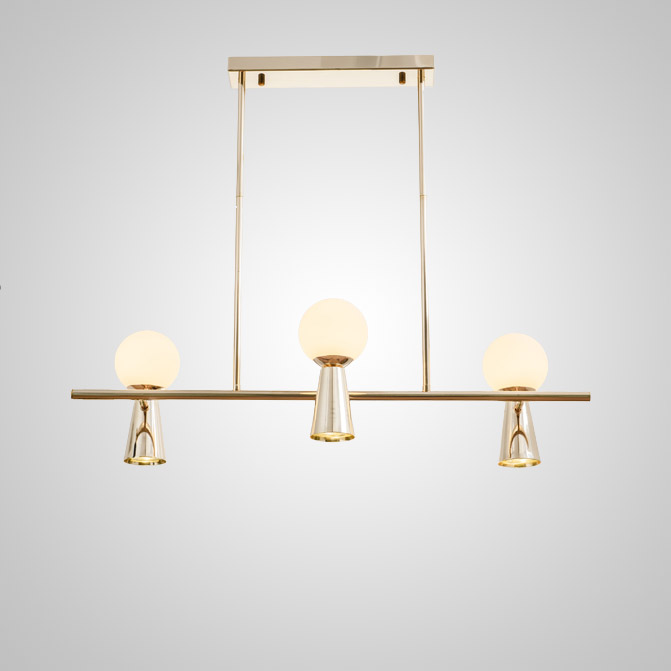 Потолочный светильник ABELINA LONG L6 Gold White by ImperiumLoft