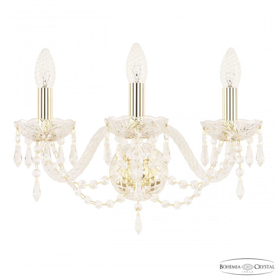 Бра хрустальные 104B/3/165 G Bohemia Ivele Crystal