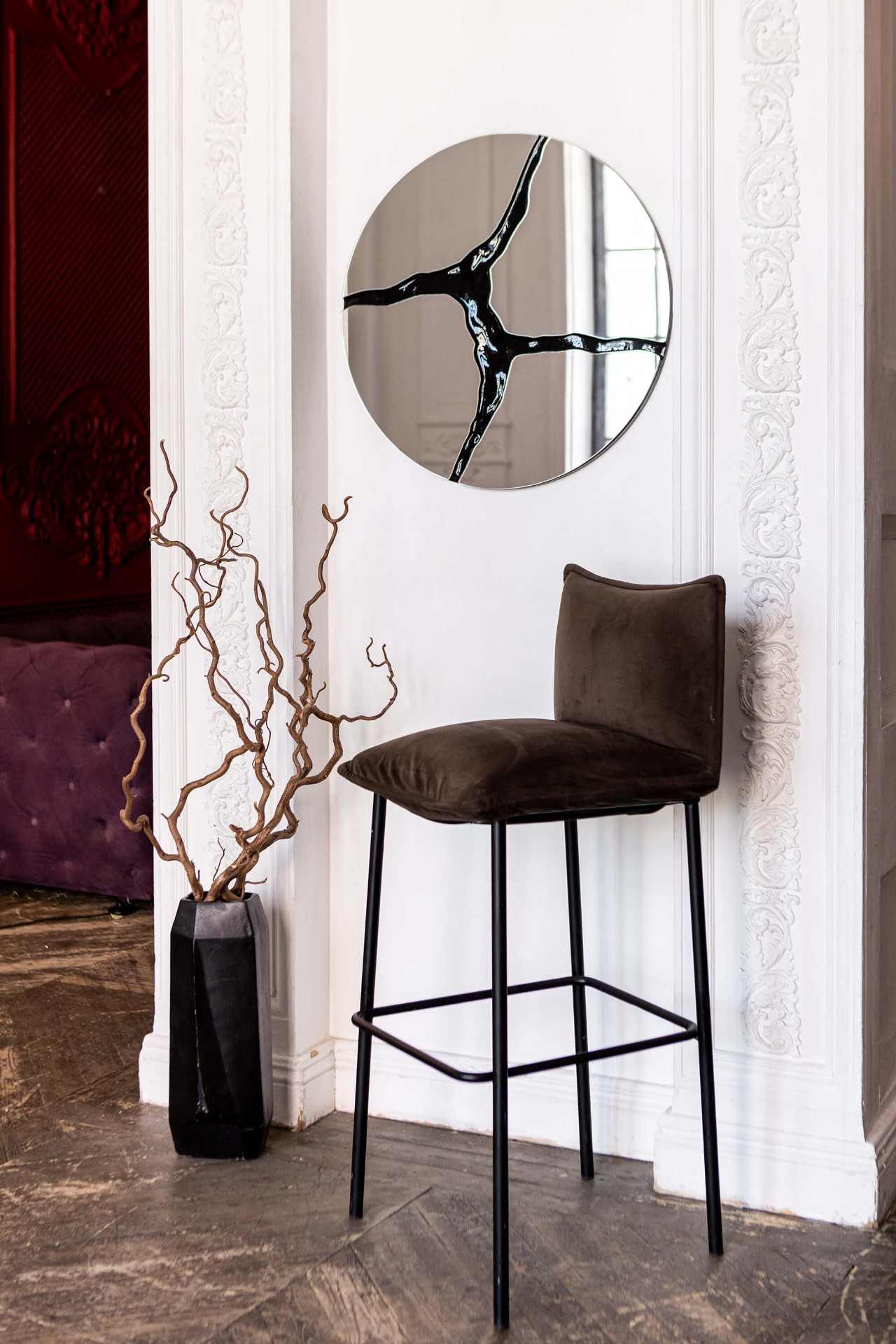 Зеркало BountyHome River Black mv408-black