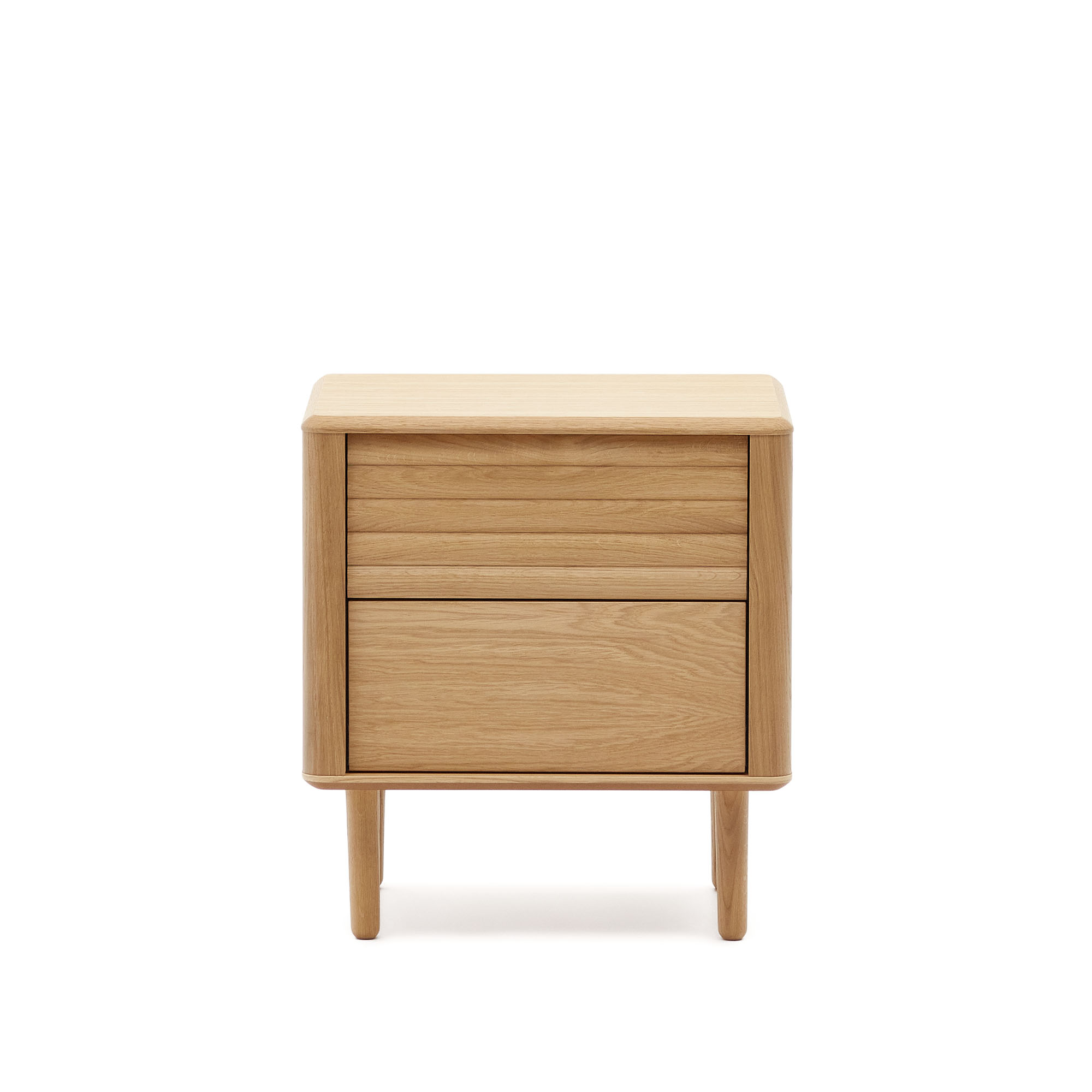 Lenon Тумбочка с 2 ящиками из шпона дуба 50 x 55 см La Forma (ex Julia Grup)