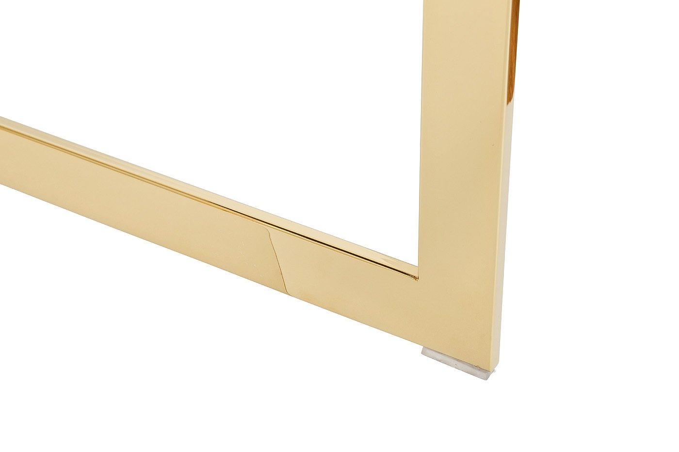 Столик журнальный квадратный тиковый шпон/лак/золото Garda Decor 84HB-13STOL/ZH