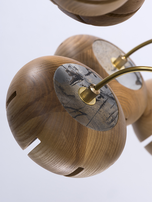 Люстра Louis Wood Led D55 Light wood by ImperiumLoft