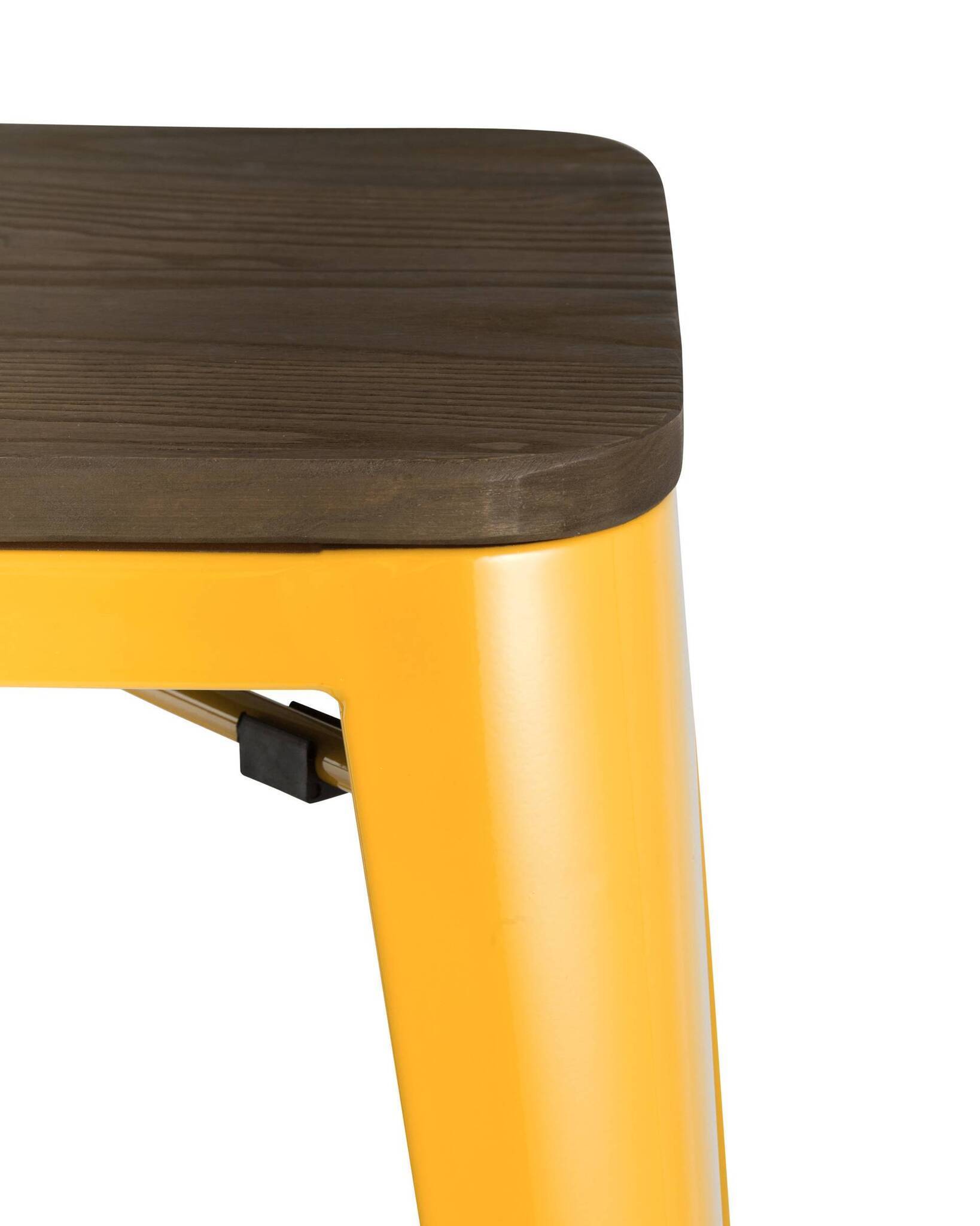 Стул барный TOLIX WOOD желтый Stool Group