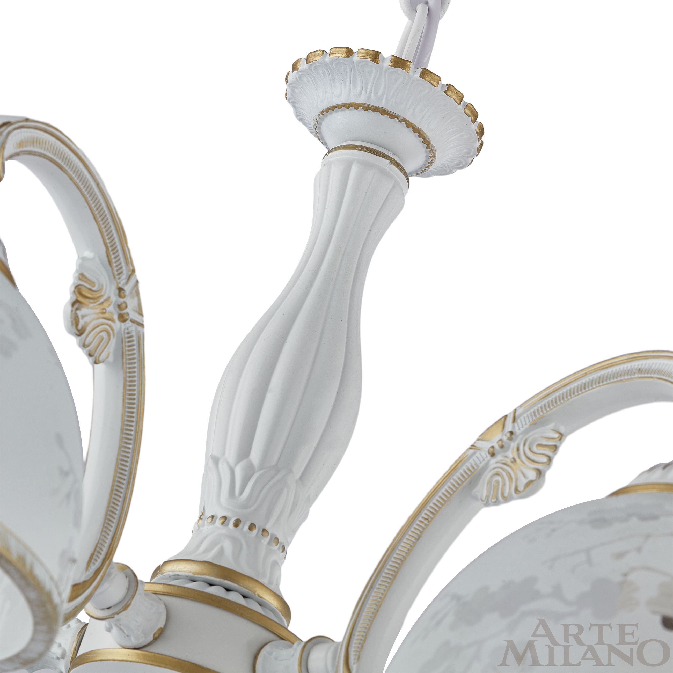 Люстра с плафонами 349737/5 WT+G Arte Milano