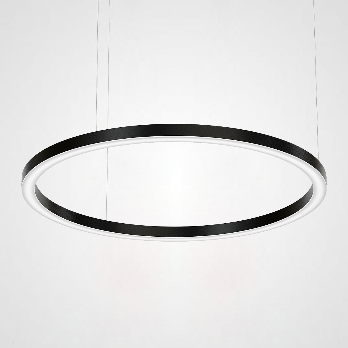 Люстра Light Ring Horizontal D120 Черный by ImperiumLoft