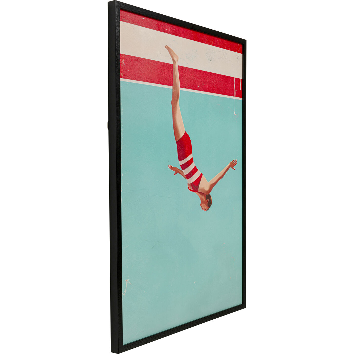 Картина в раме Jumping Girl Down 103x73cm KARE 57989