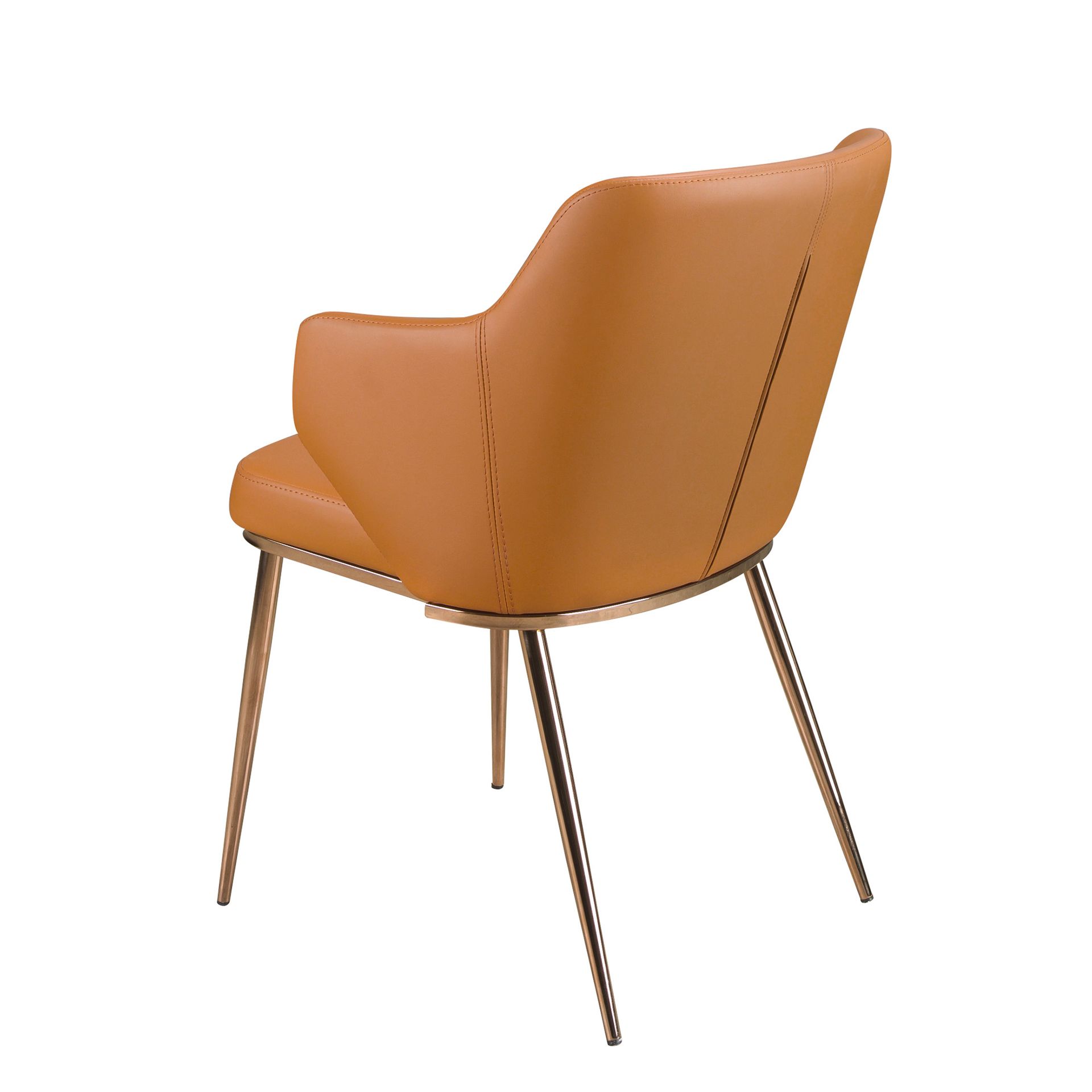 Стул 4162 из коричневой экокожи Angel Cerda