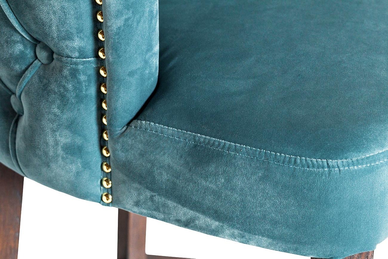 Стул барный велюровый бирюзовый Garda Decor 48MY-4116-B TUR