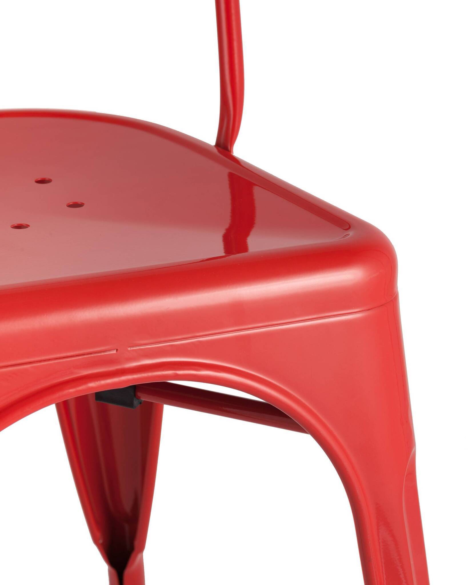 Стул TOLIX красный глянцевый Stool Group