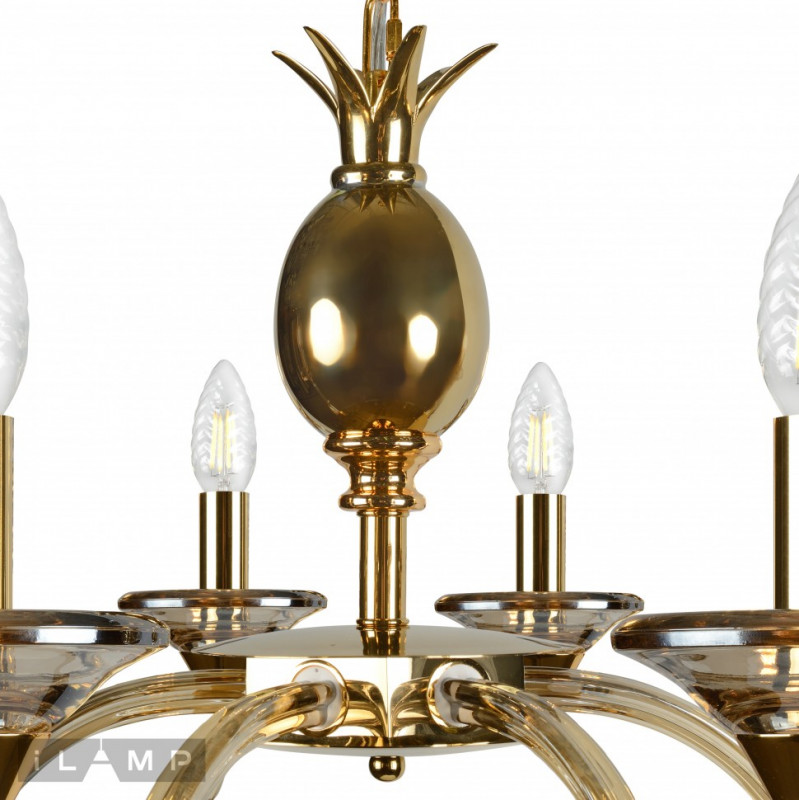 Подвесная люстра iLamp YT2049-8 GD+COG