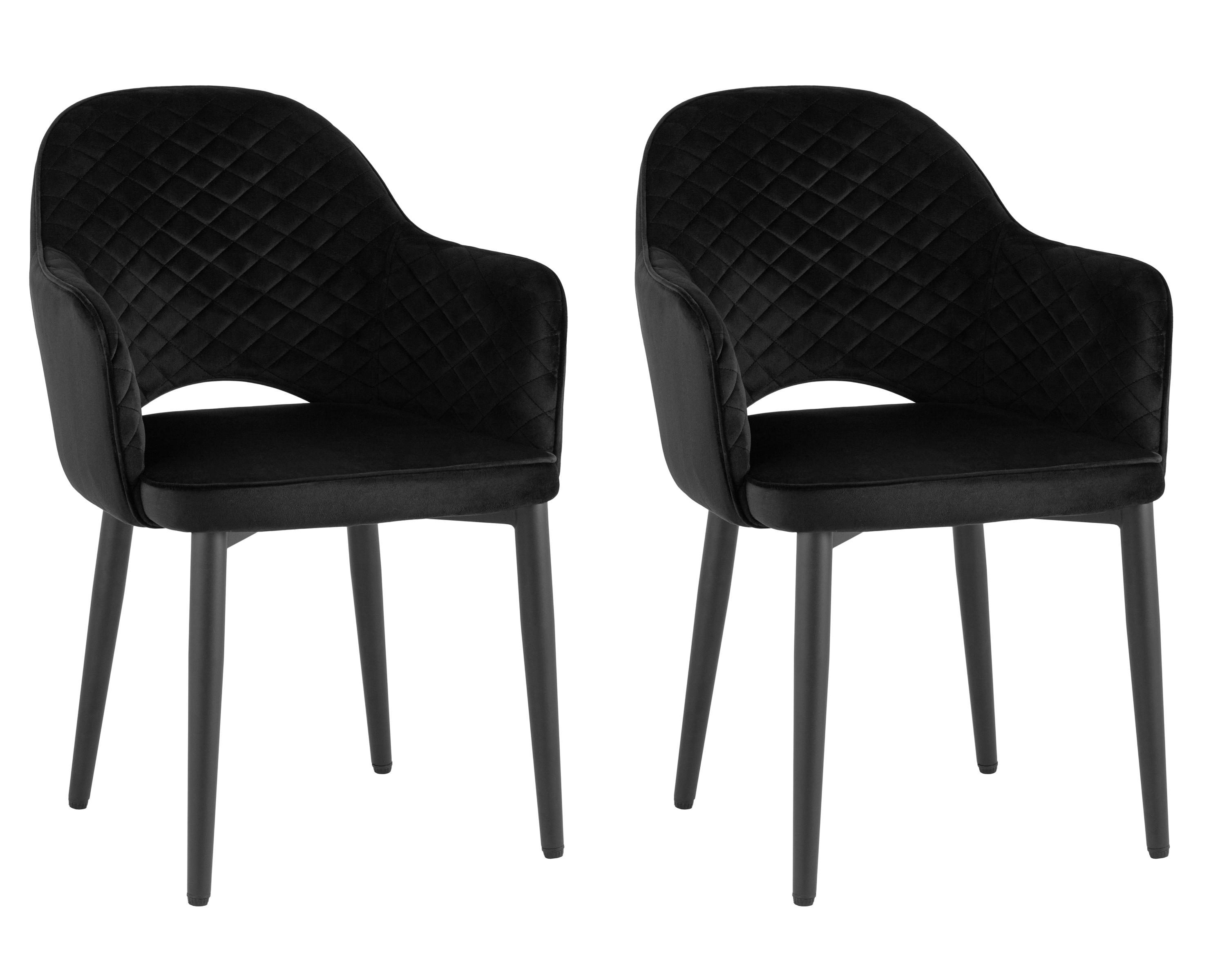 Стул Венера диамант велюр черный 2 шт Stool Group