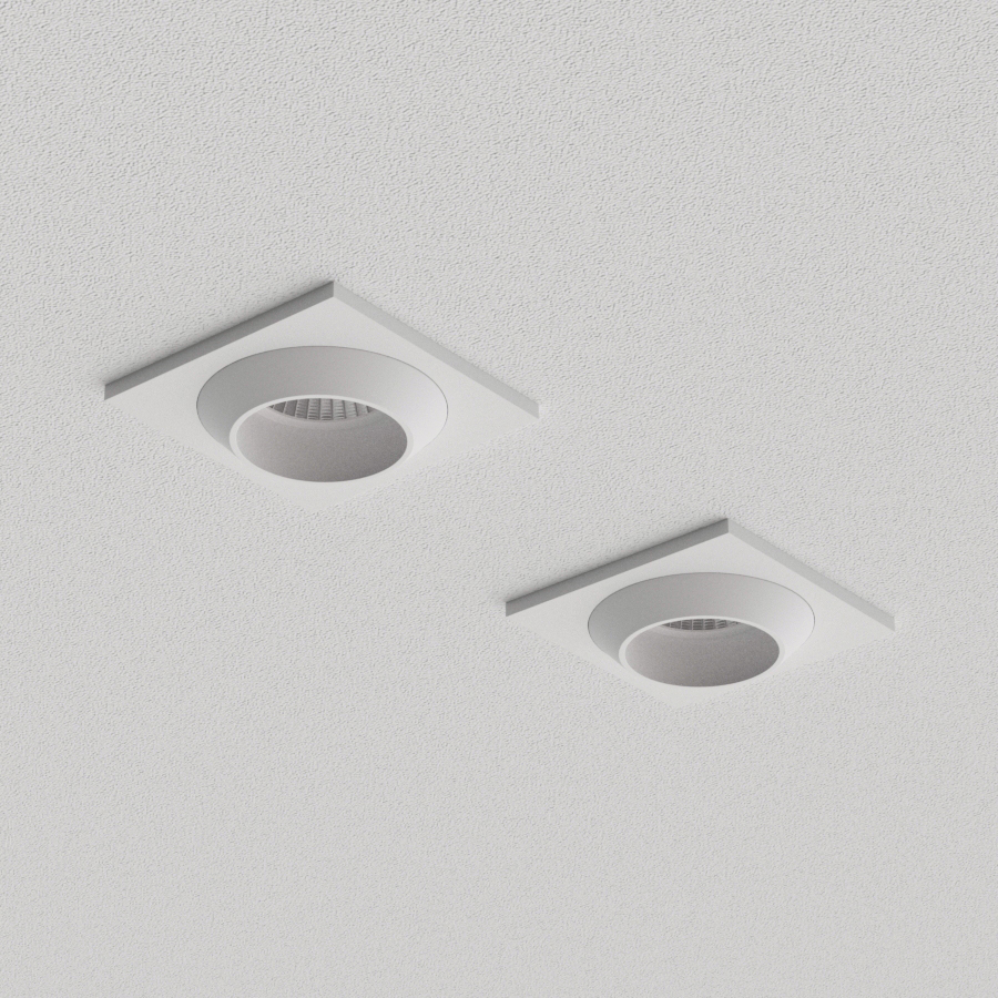 Встраиваемый светодиодный светильник Ledron GIZA MINI SQ White