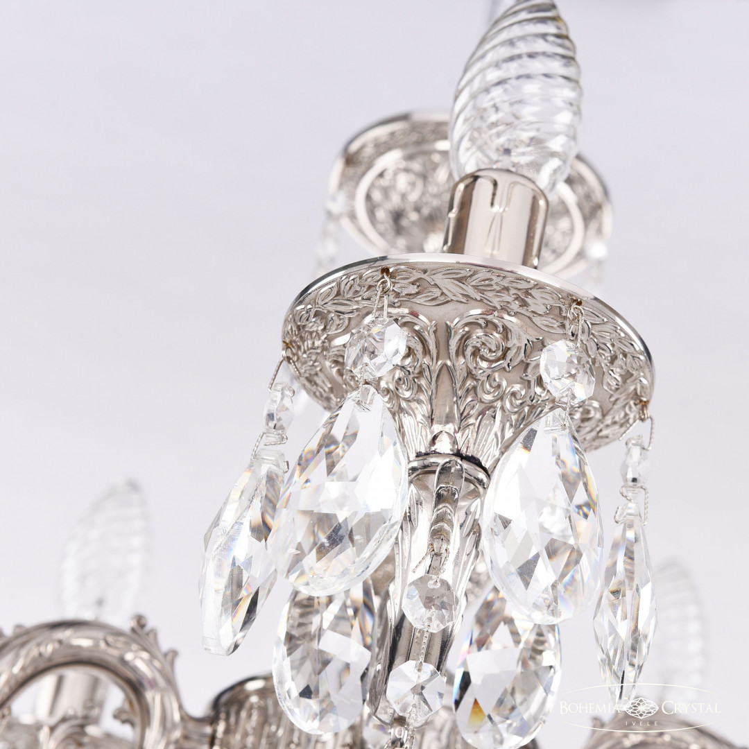 Люстра бронзовая с хрусталём 71101/5/125 A Ni