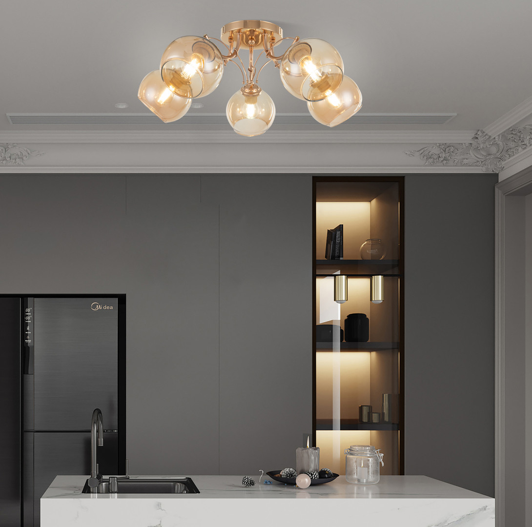 Люстра потолочная с плафонами 330566/5 FGD Arte Milano