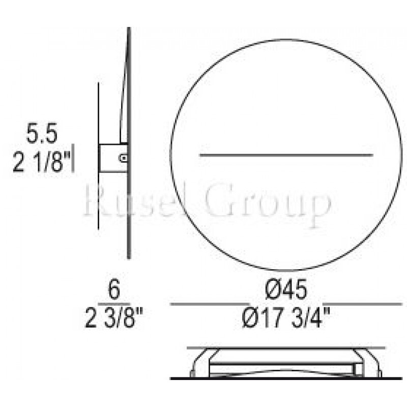 Настенный светильник Leucos RISE P45 (ITRE)
