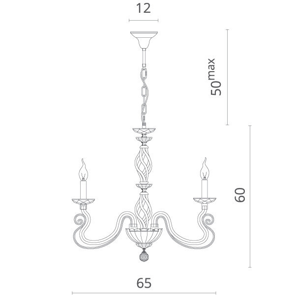 Подвесная люстра Divinare 8825/03 LM-6