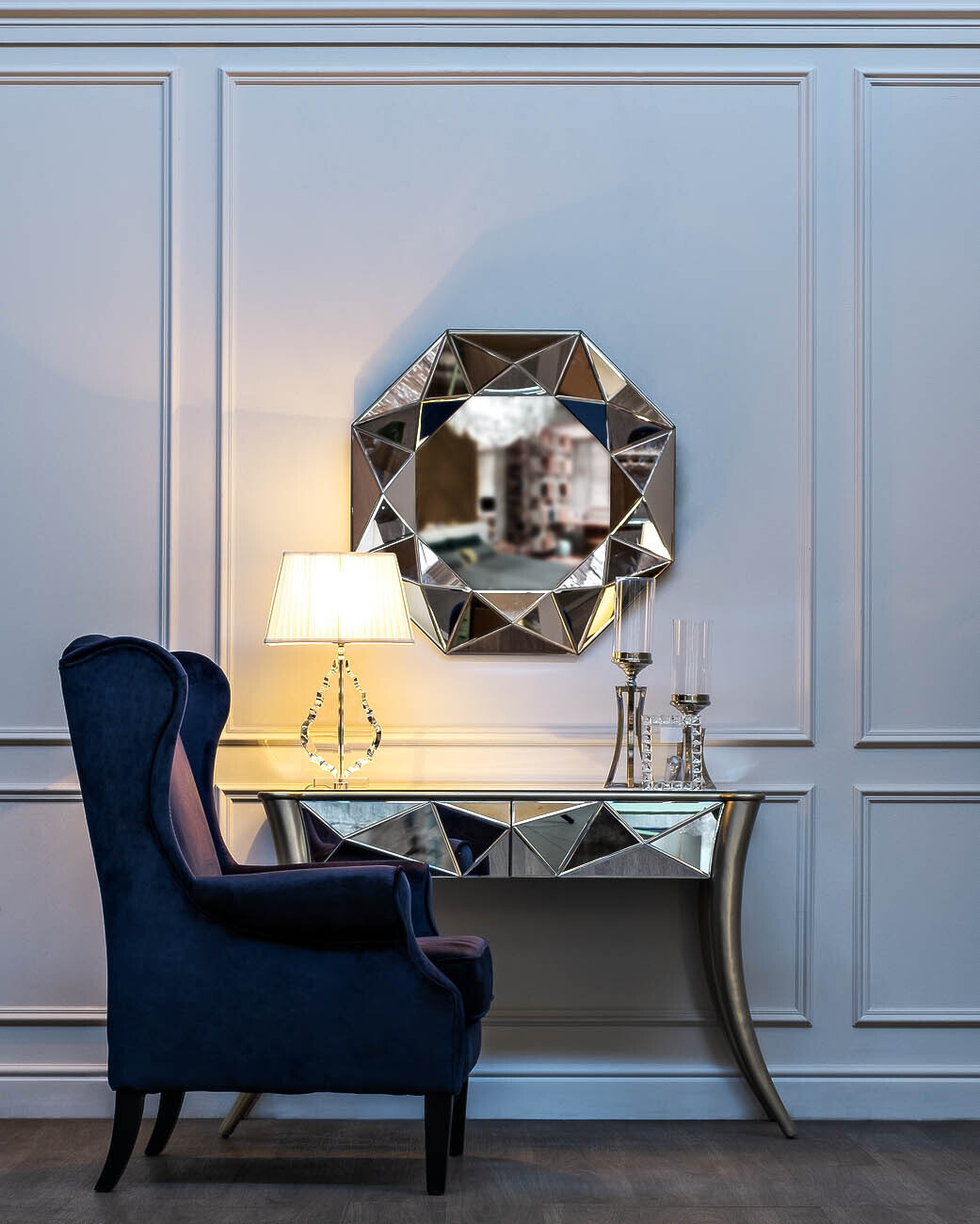 Зеркало с объемной зеркальной рамой Garda Decor 19-OA-1045