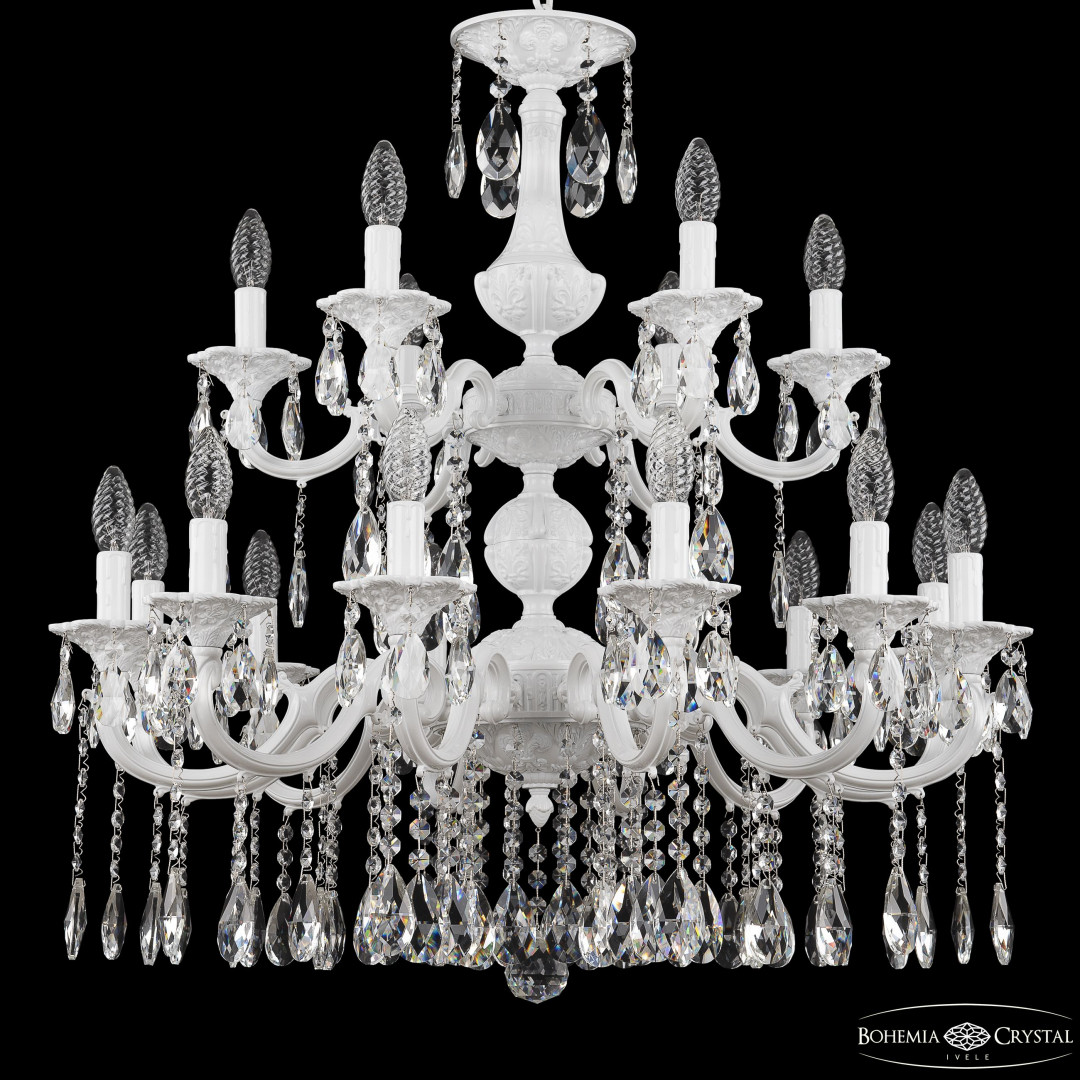 Люстра хрустальная AL78101/12+6/250/2D A WG Bohemia Ivele Crystal