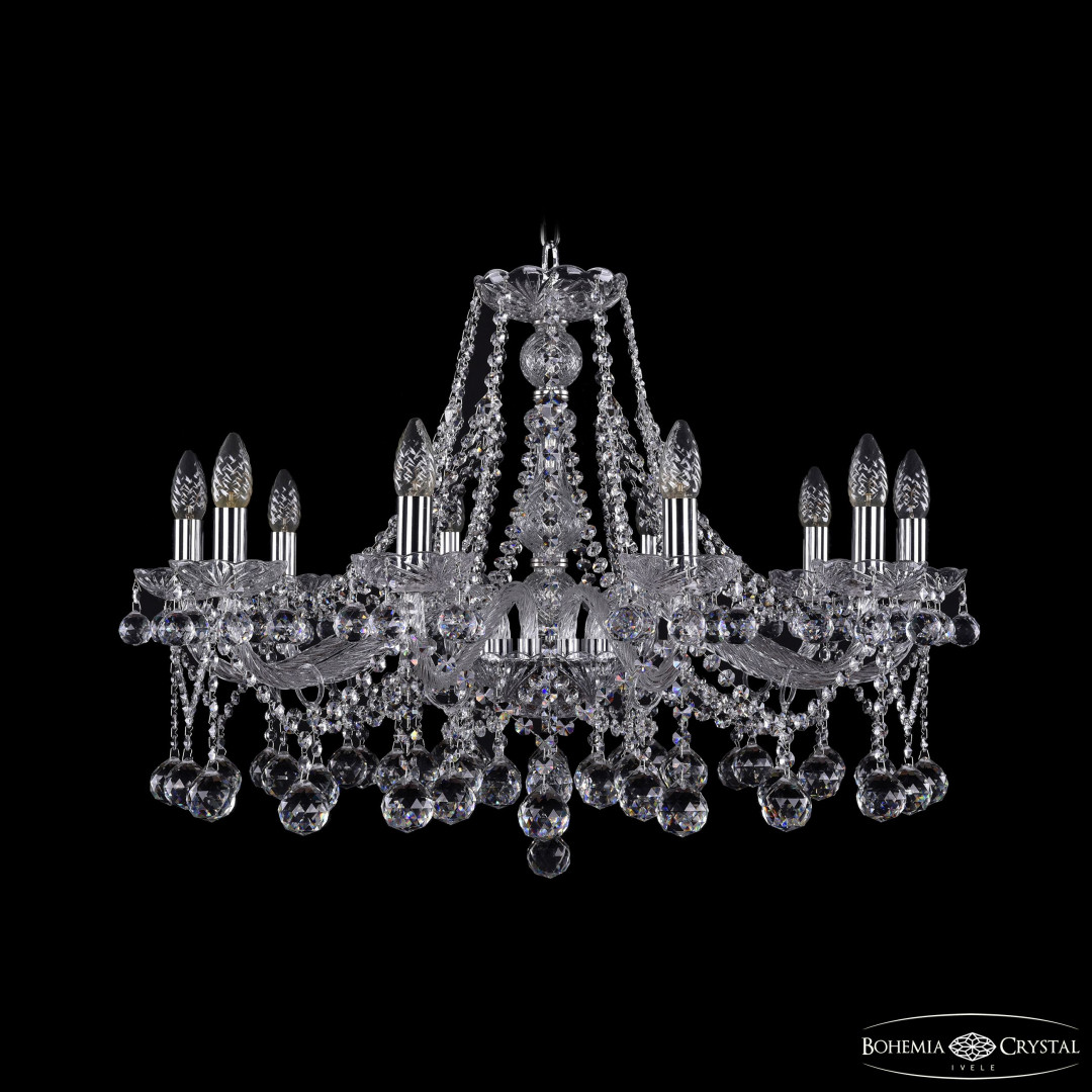 Люстра хрустальная 1413/10/300 Ni Balls