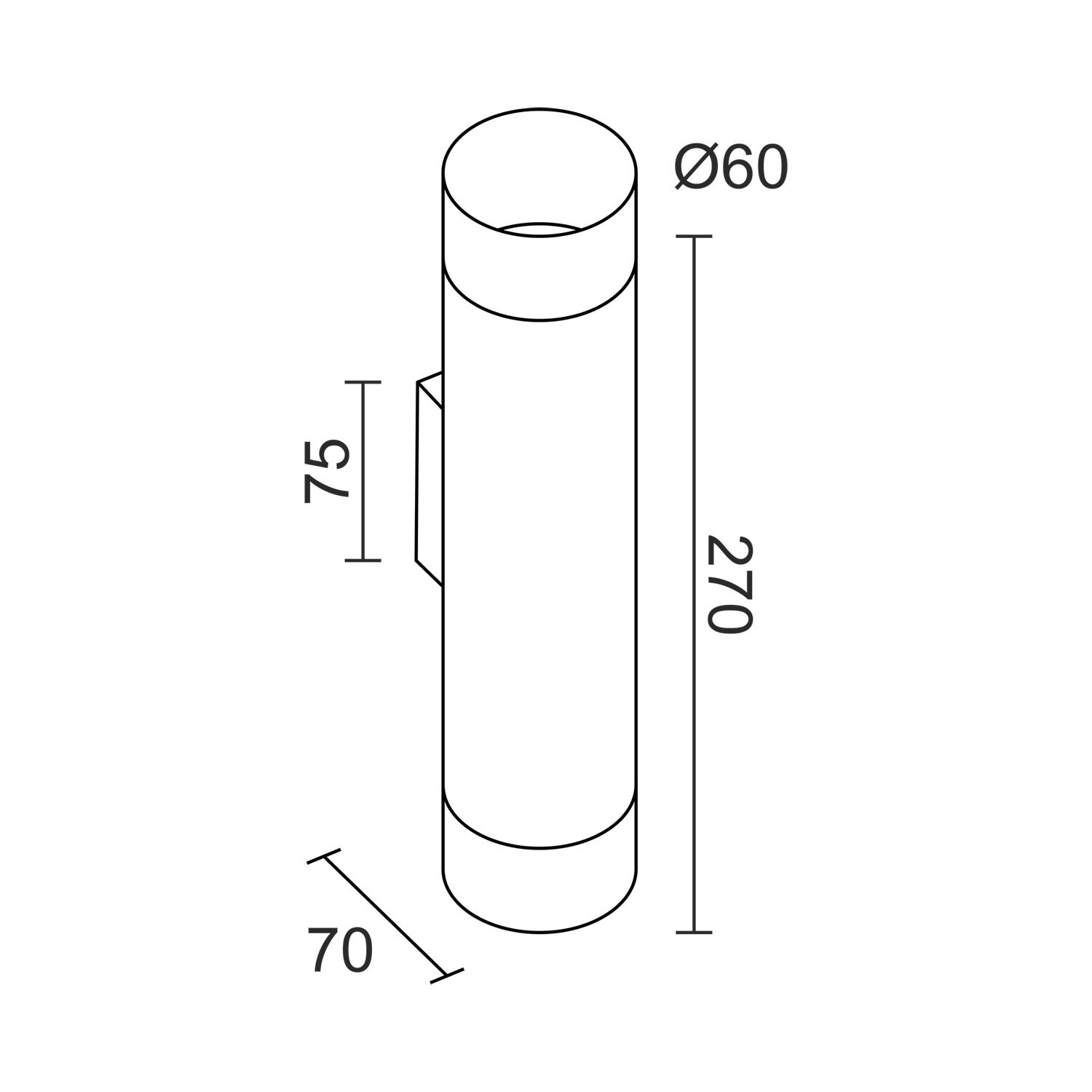 Настенный светильник под сменную лампу Ledron Danny mini 2 WS-GU10 Black Wooden
