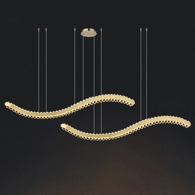 Подвесной светильник BERTOLDA W DUO A L150 Brass by ImperiumLoft